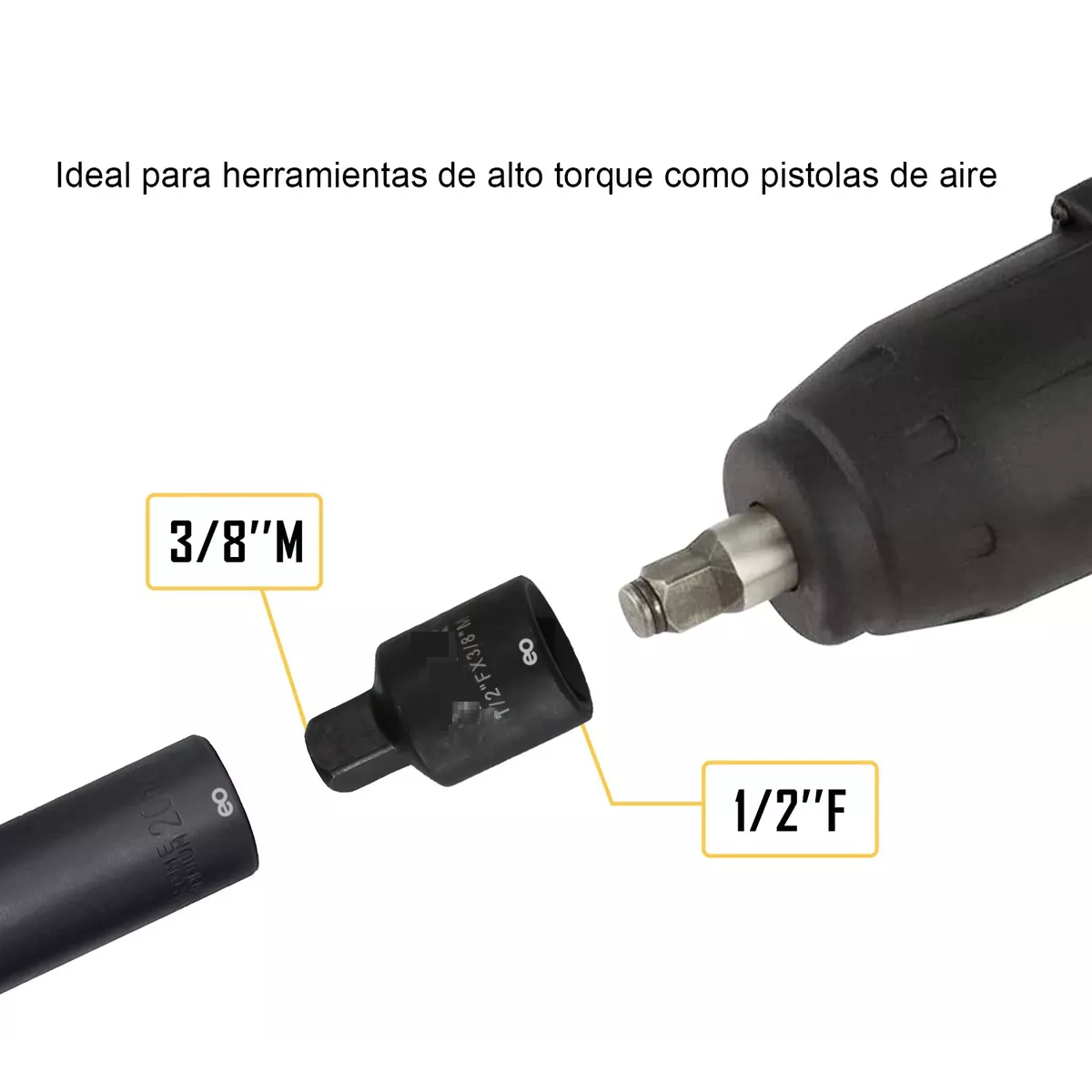 Foto 2 | Juego De Dados Alto Impacto Industriales 38pzas Eo Safe Imports Esi-13104 Negro