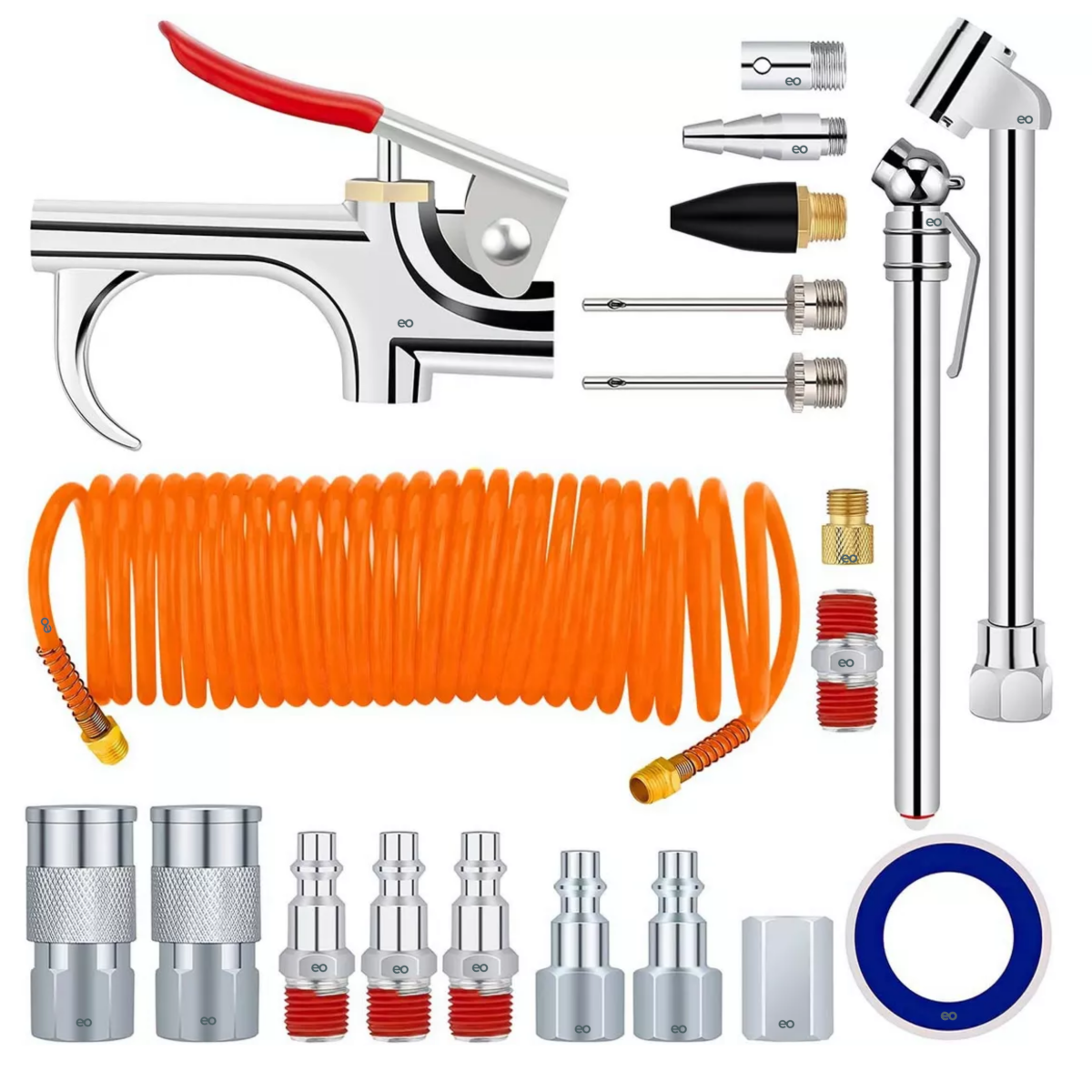 Foto 2 pulgar | Language Kit Accesorios Aire Para Compresor Con Manguera 20 Piezas Eo Safe Imports Esi-9271-1 Multicolor