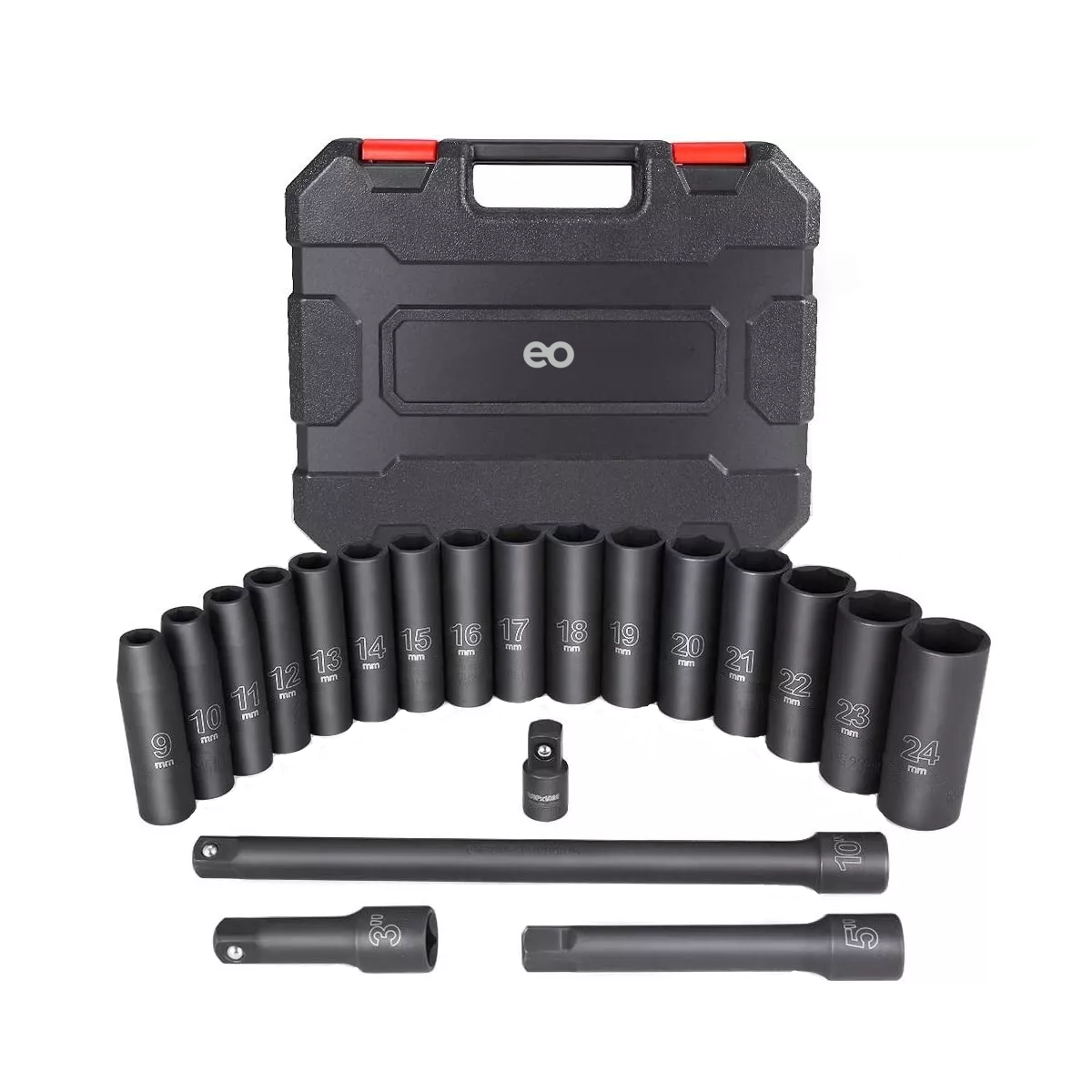 Foto 1 | Juego De Herramientas Llave Vaso Kit De Mecánicas 20 Pzs 1/2 Eo Safe Imports Esi-7110-1 Negro