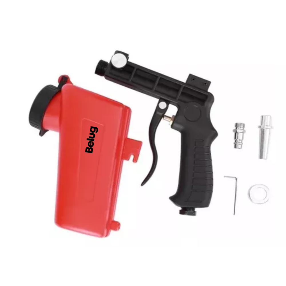 Foto 2 | Pistola De Chorro De Arena Neumática De Mano, Negro/rojo Belug