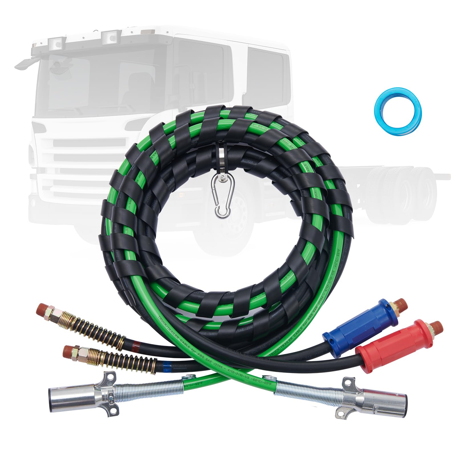 Foto 2 pulgar | Kit De Líneas Aéreas Para Semirremolques Vevor, 15 Pies, 3 En 1 - Venta Internacional.