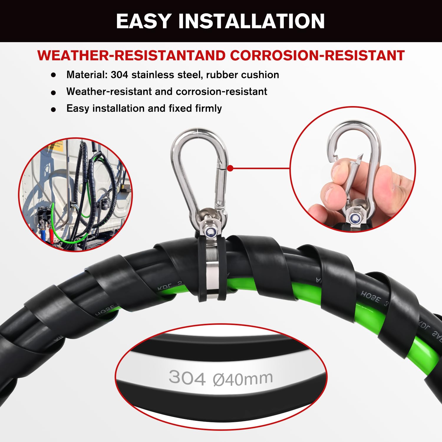 Foto 7 pulgar | Kit De Ensamblaje De Mangueras De Línea De Aire Nilight, 15 Pies, 3 En 1 Para Camión - Venta Internacional.
