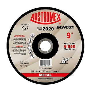 Foto 1 | Disco De Corte Para Metal Austromex 2020 9 Pulg