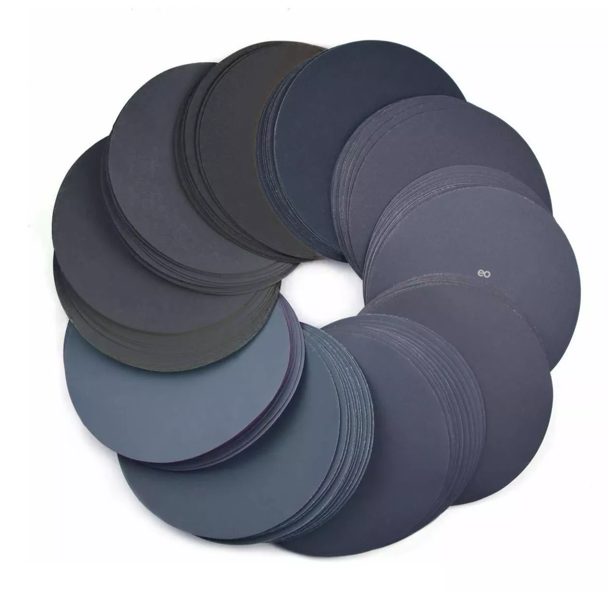 Kit 60 Piezas Discos De Lija 5 Pulgadas Eo Safe Imports Esi-9333-1 Gris