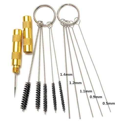 Foto 4 pulgar | Kit Limpiador De Aerógrafo Yosoo 11 Piezas Con Herramientas De Acero Inoxidable - Venta Internacional.