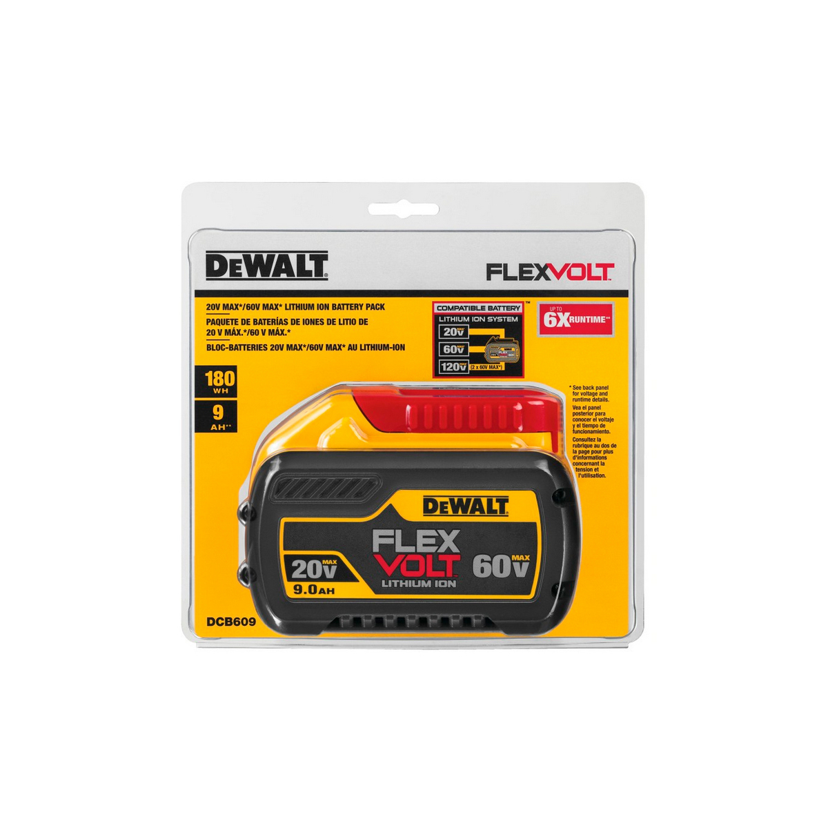 Foto 6 pulgar | Bateria Dewalt Flexvolt 60v 9.0 Amperes