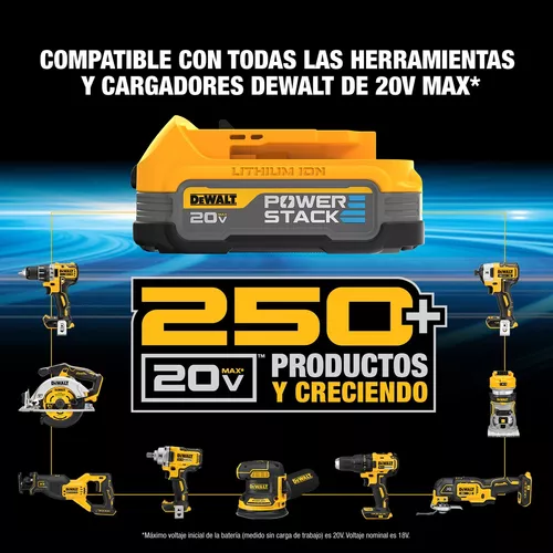 Foto 6 | Kit de Baterías DeWalt Powerstack de 20 v con Bolso