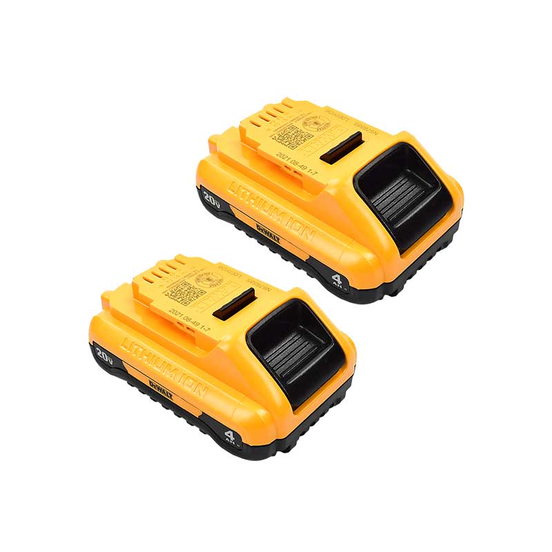 Foto 2 pulgar | Juego 2 Baterias 20v Max Compact Dual Pack 4 Dewalt Dcb240-2 - Amarillo