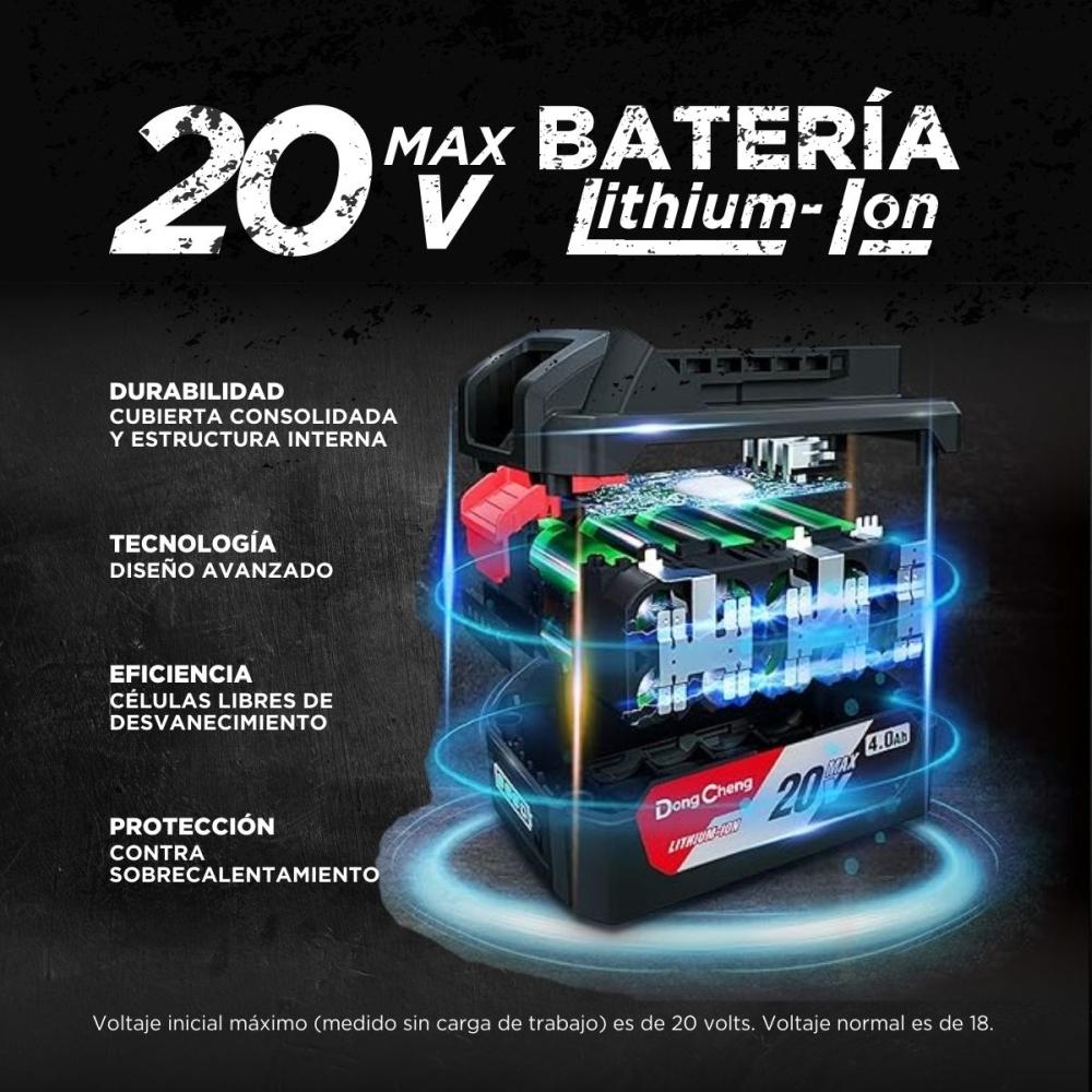 Foto 3 pulgar | Batería 20v Dongcheng Ffbl2060 Multicolor Li-ion