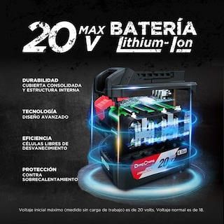 Foto 2 | Batería 20v Dongcheng Ffbl2060 Multicolor Li-ion