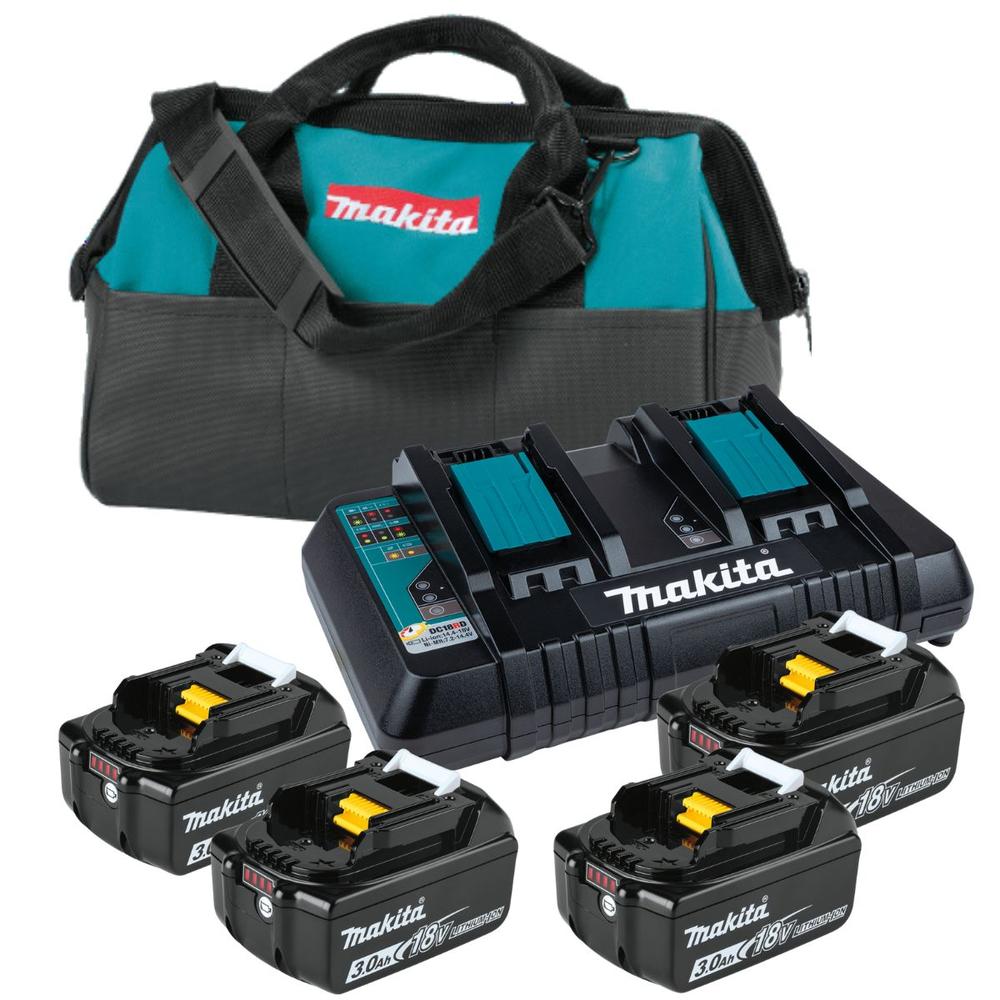 Foto 2 pulgar | Kit Batería Makita 18v 3.0 Ah + Cargador Rápido