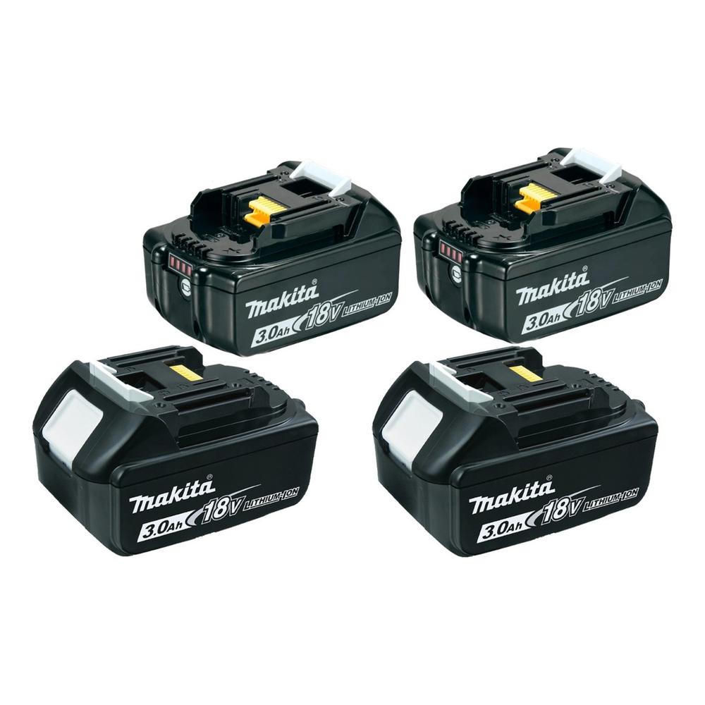 Foto 2 pulgar | Batería Makita 18v 3.0 Amperes 4 Piezas Originales Y Nuevas