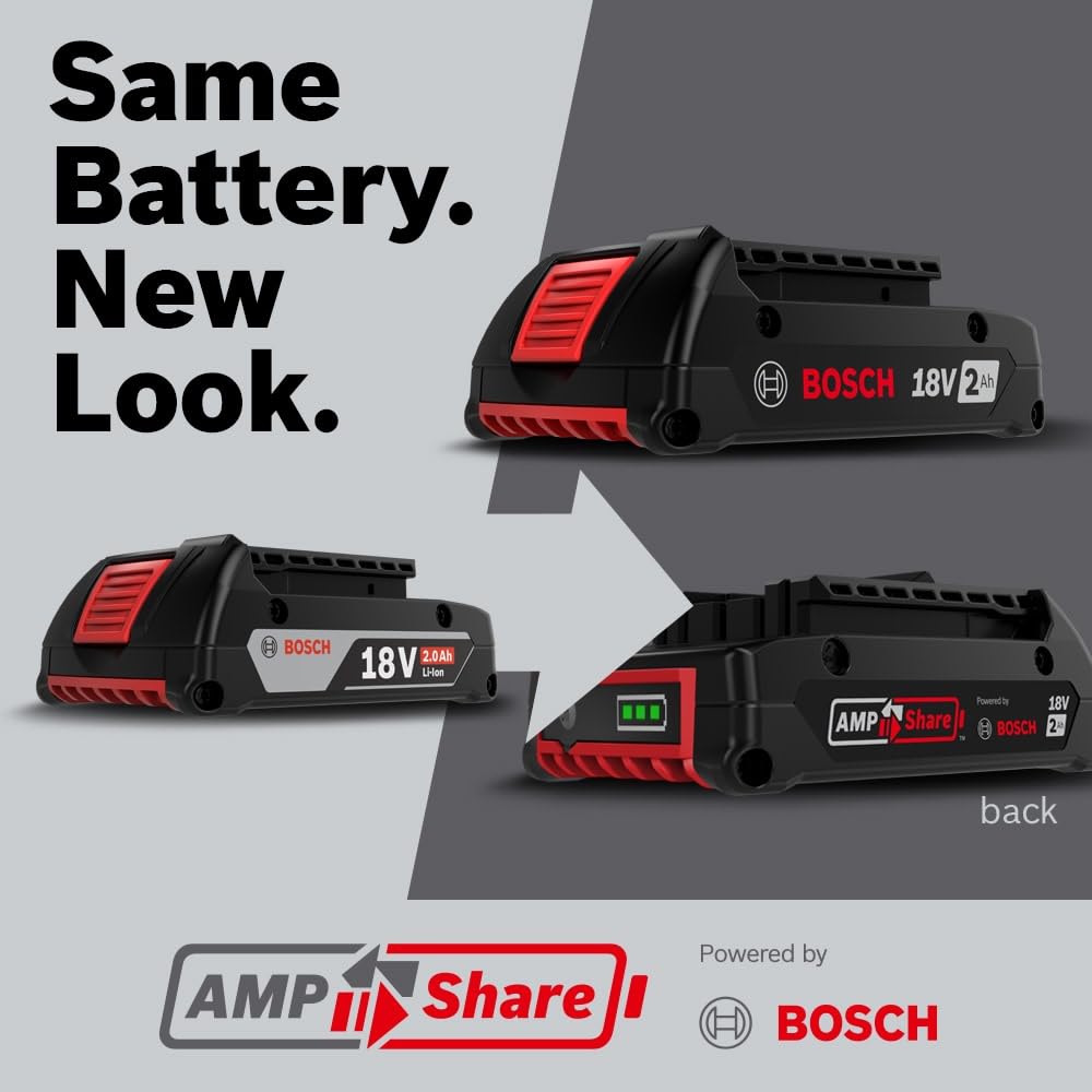 Foto 5 pulgar | Baterías Power Bat612-2pk Bosch, 18 V, Iones De Litio, 2 Ah, Paquete De 2 - Venta Internacional.