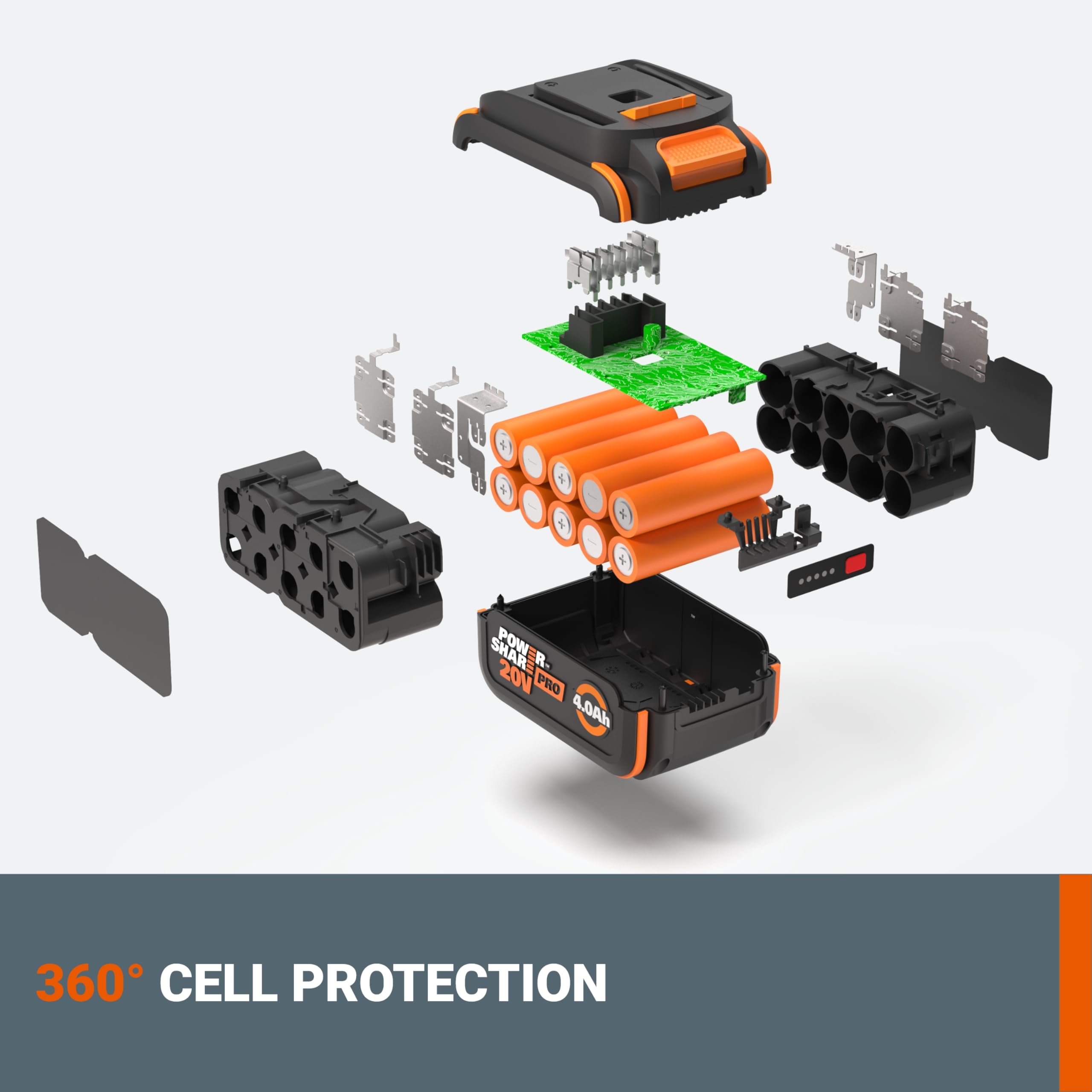 Foto 5 pulgar | Batería Worx Power Share Pro 20 V 4,0 Ah WA3674 - Venta Internacional