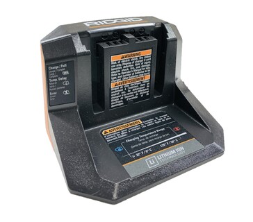 Foto 1 | Cargador Ridgid Compacto de Iones de Litio 18 V con Indicador de Carga Inteligente - Venta Internacional