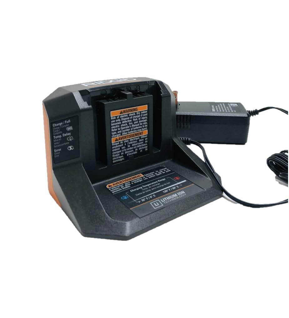 Foto 6 pulgar | Cargador Ridgid Compacto de Iones de Litio 18 V con Indicador de Carga Inteligente - Venta Internacional
