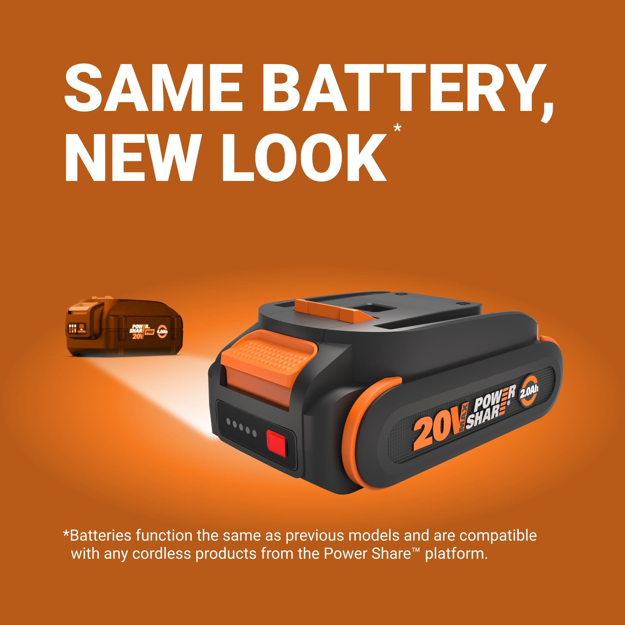 Foto 5 | Batería Worx Powershare de Iones de Litio 20 V y 2,0 Ah WA3669 - Venta Internacional