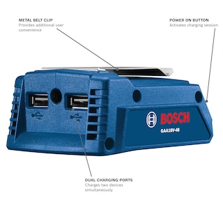Foto 2 | Adaptador De Corriente Portátil Usb Bosch Gaa18v-48n 18v - Venta Internacional.
