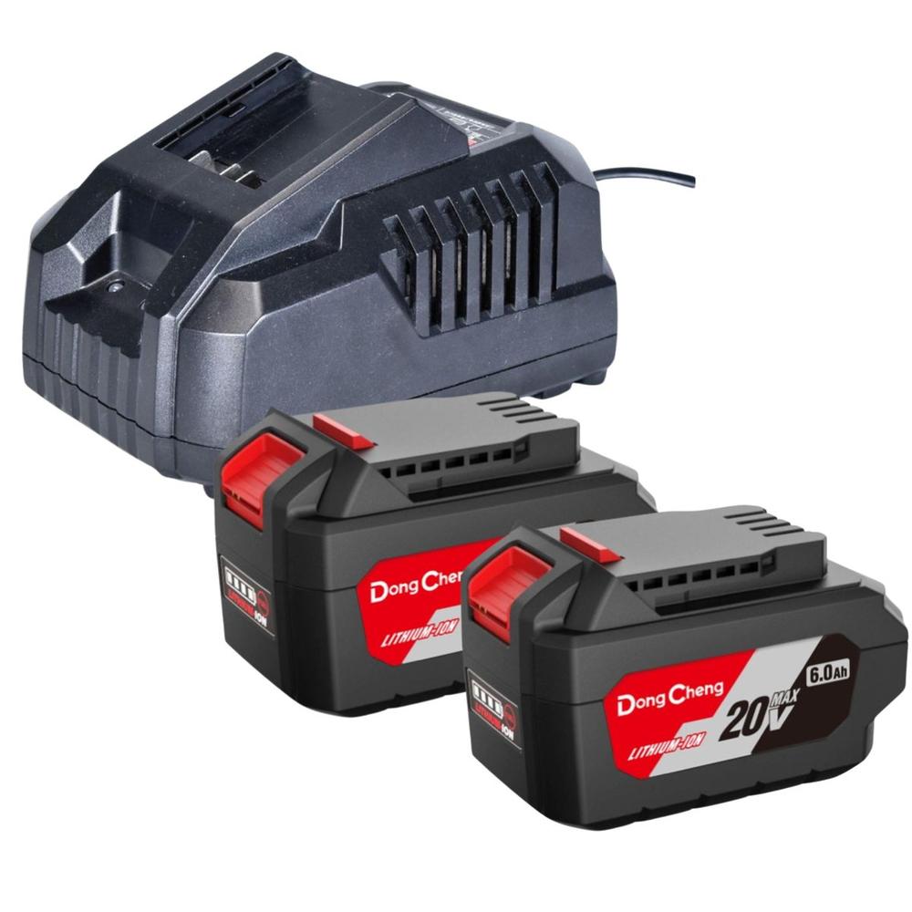 Kit Con Batería De 6.0ah Y Cargador Rápido 20v Dongcheng