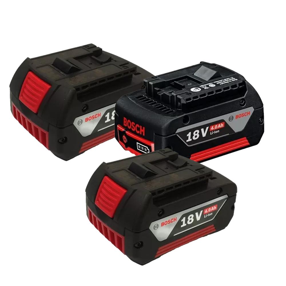 Batería Bosch 18v 4.0 Amperes 3 Pzas. Originales.