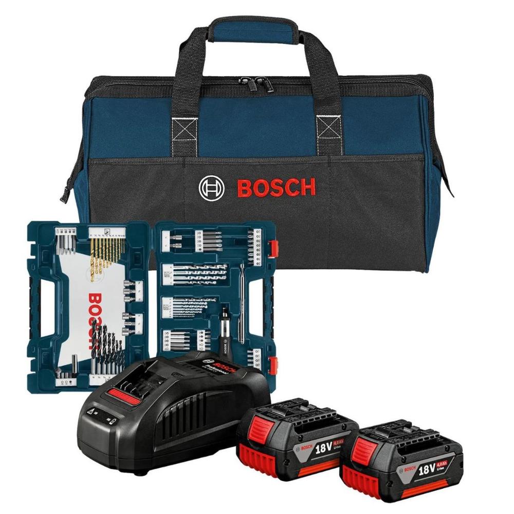Foto 5 pulgar | Baterías Bosch 4.0ah + Cargador + Juego De Puntas + Maleta