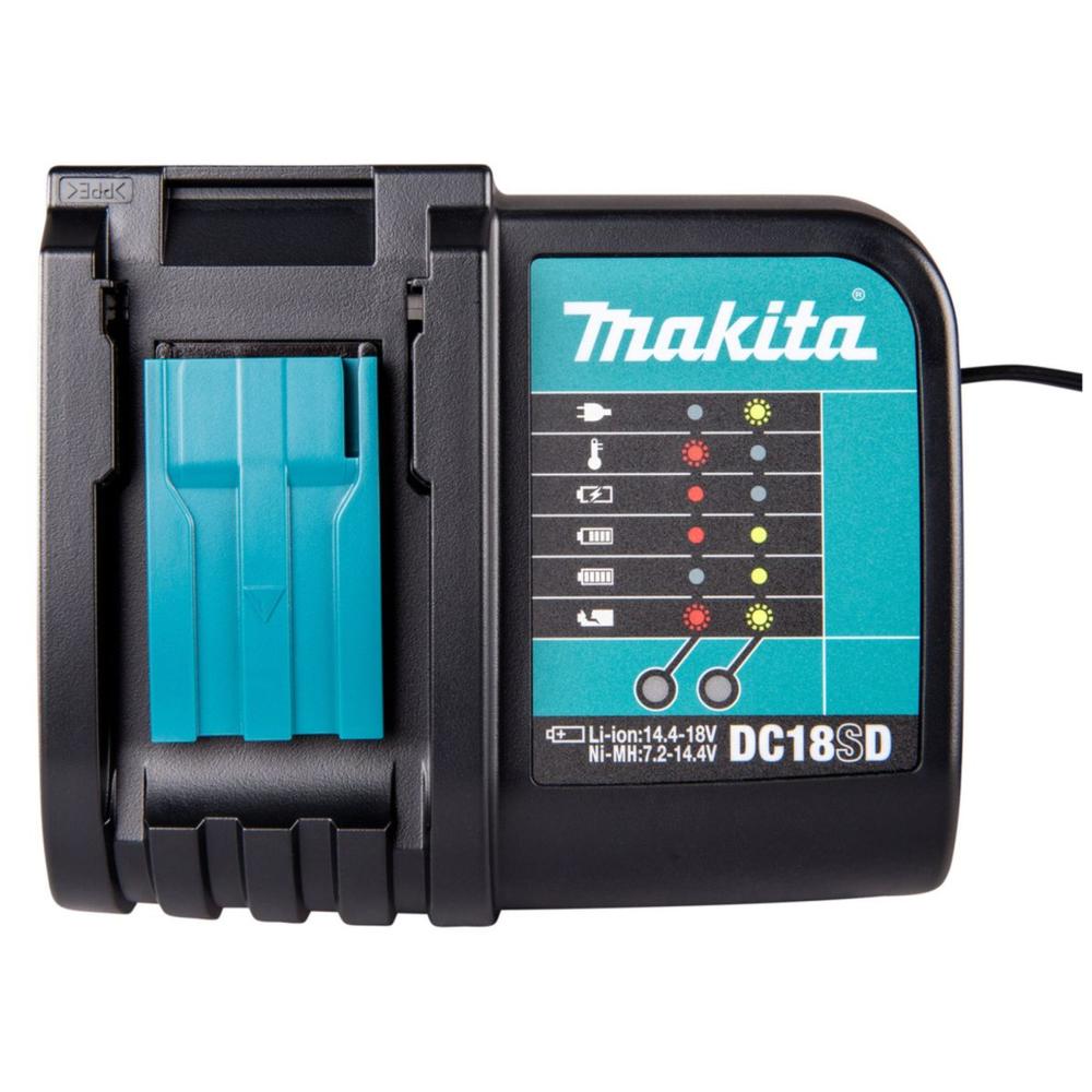 Foto 4 pulgar | Juego De Cargador Y Batería Makita Bl1830b + Dc18sd 18v 3 Ah