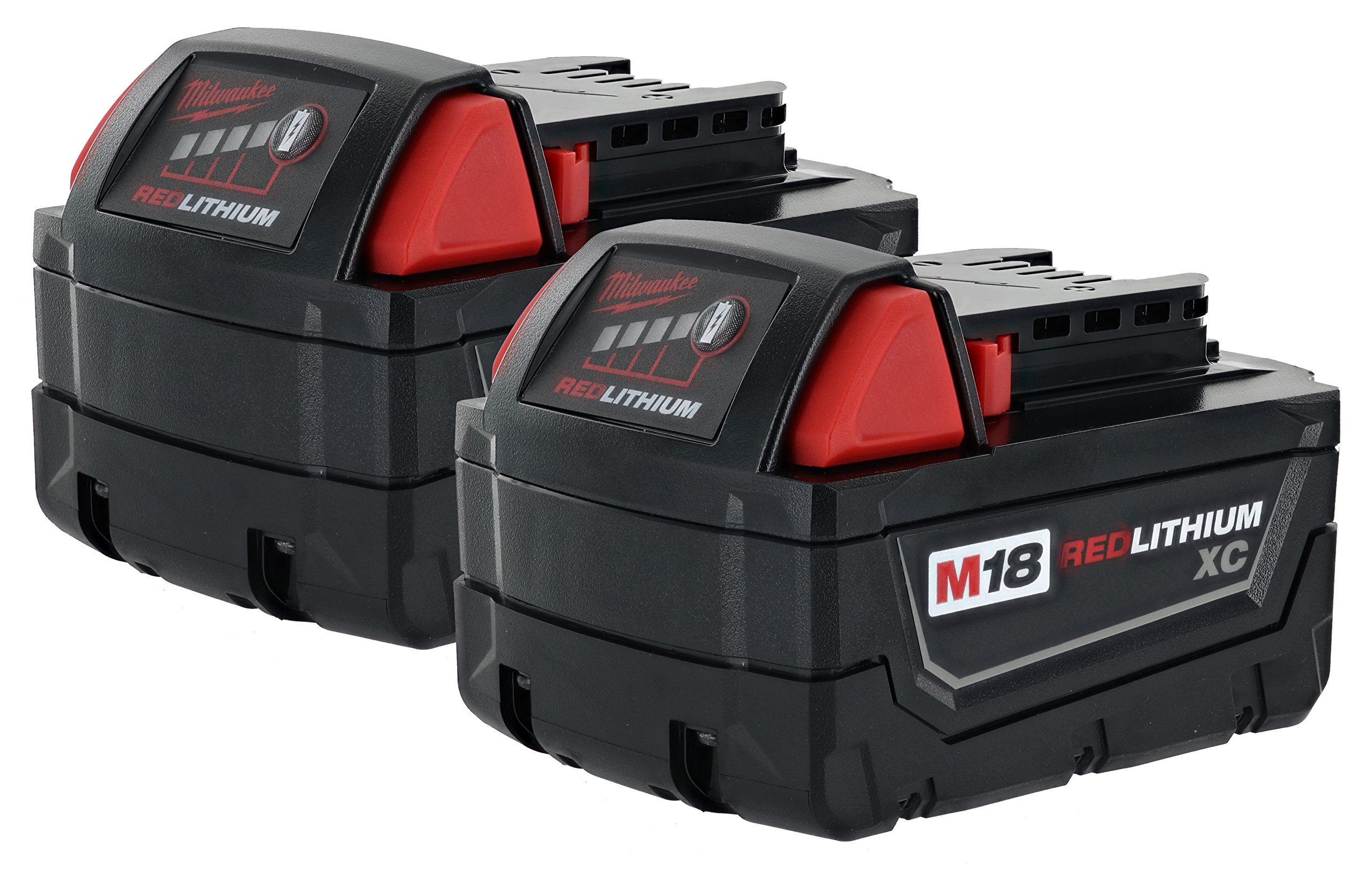 Batería Inalámbrica Para Herramientas Milwaukee M18 Xc Red Lithium 18v (paquete De 2) - Venta Internacional.