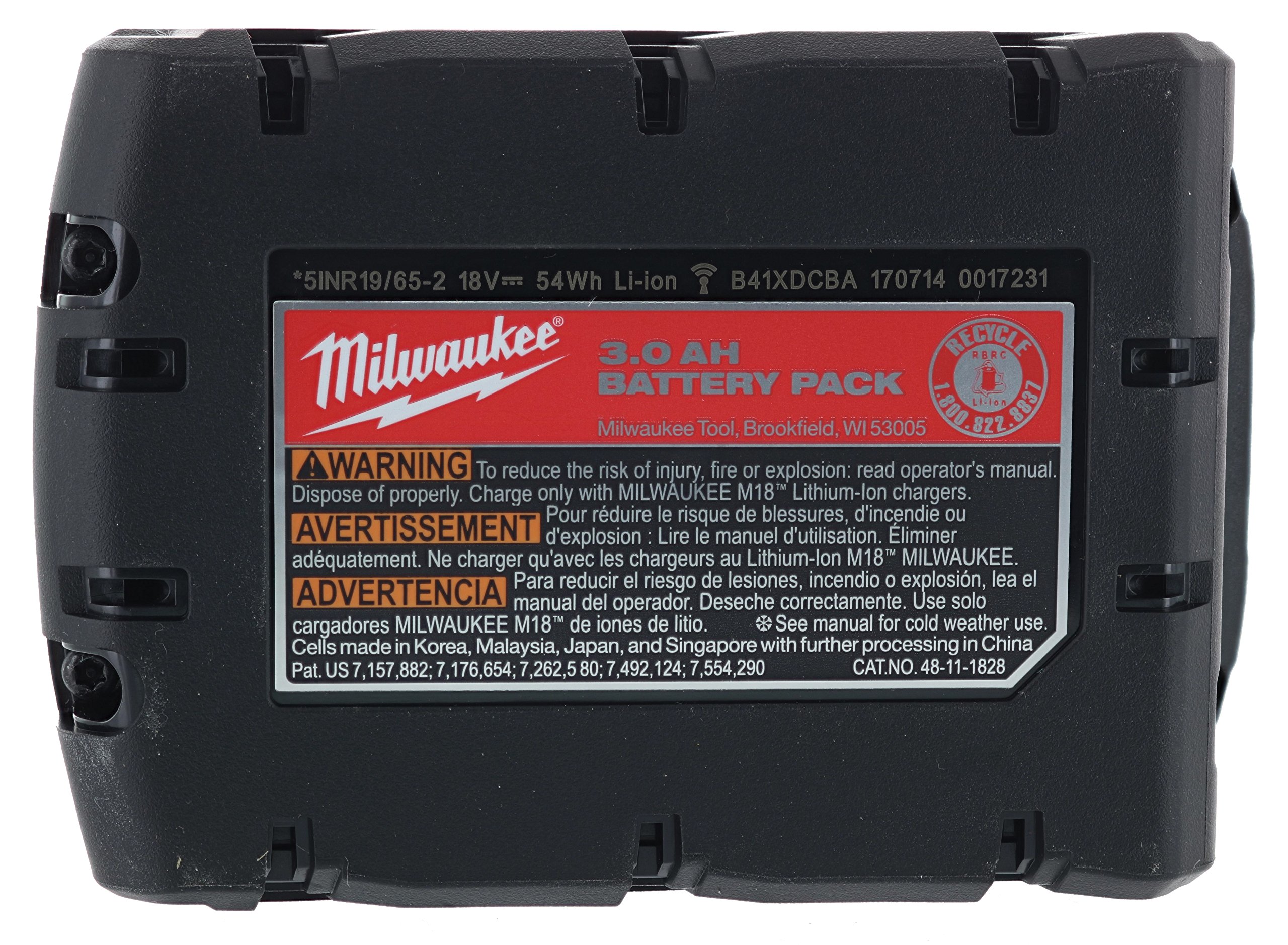 Foto 6 pulgar | Batería Inalámbrica Para Herramientas Milwaukee M18 Xc Red Lithium 18v (paquete De 2) - Venta Internacional.