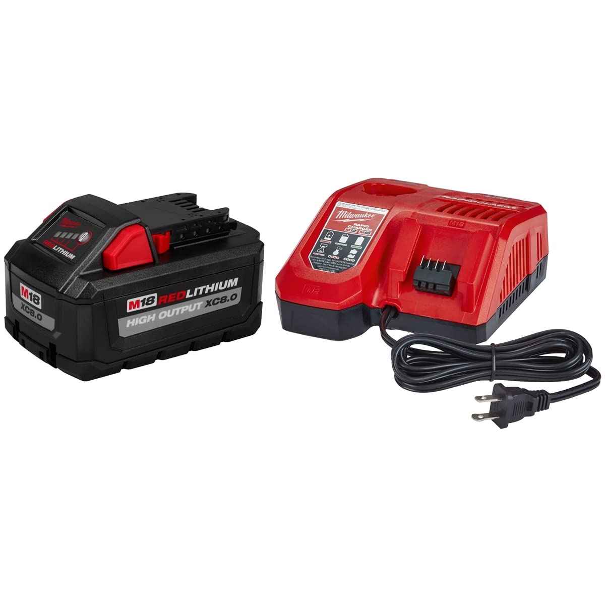 Foto 1 | Kit De Inicio Milwaukee M18 Redlithium De Alto Rendimiento Xc8.0 8ah - Venta Internacional.