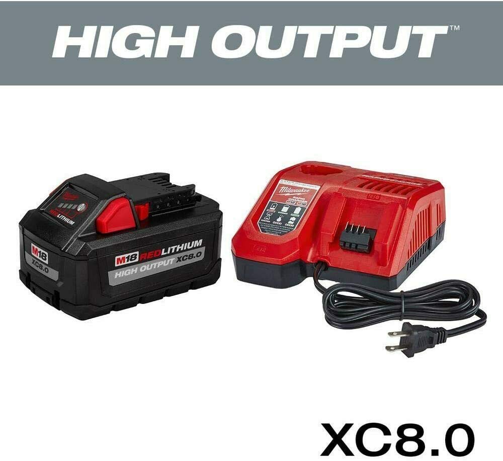 Foto 3 | Kit De Inicio Milwaukee M18 Redlithium De Alto Rendimiento Xc8.0 8ah - Venta Internacional.