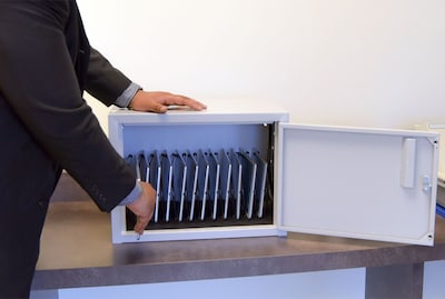 Foto 7 | Caja De Carga Para Tabletas Luxor, Oficina, Aula, Bibliotecas, 12 Enchufes - Venta Internacional.