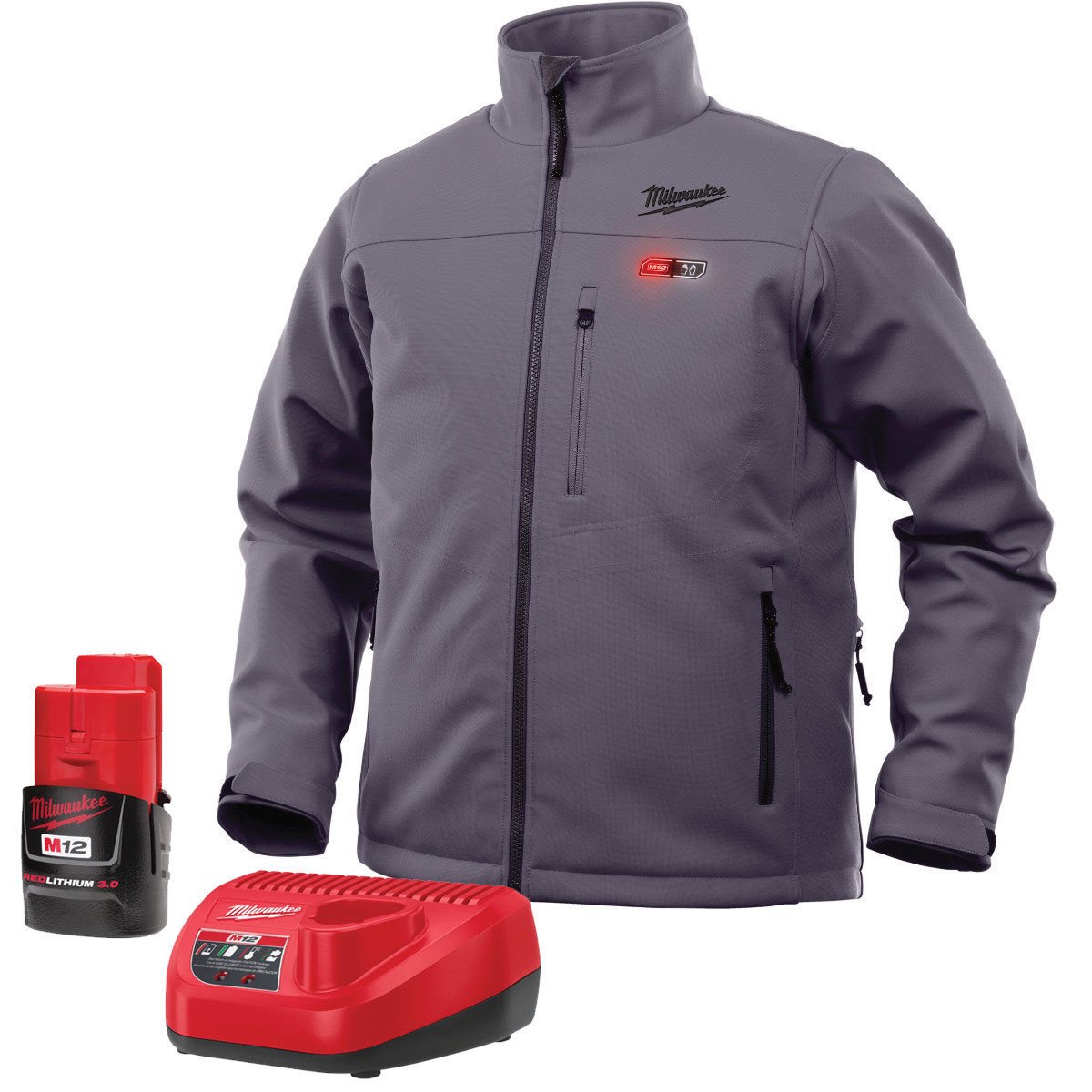 Foto 2 pulgar | Chaqueta Térmica Milwaukee M12 Con Batería Y Cargador (m, Gris) - Venta Internacional.