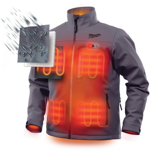 Foto 4 pulgar | Chaqueta Térmica Milwaukee M12 Con Batería Y Cargador (m, Gris) - Venta Internacional.