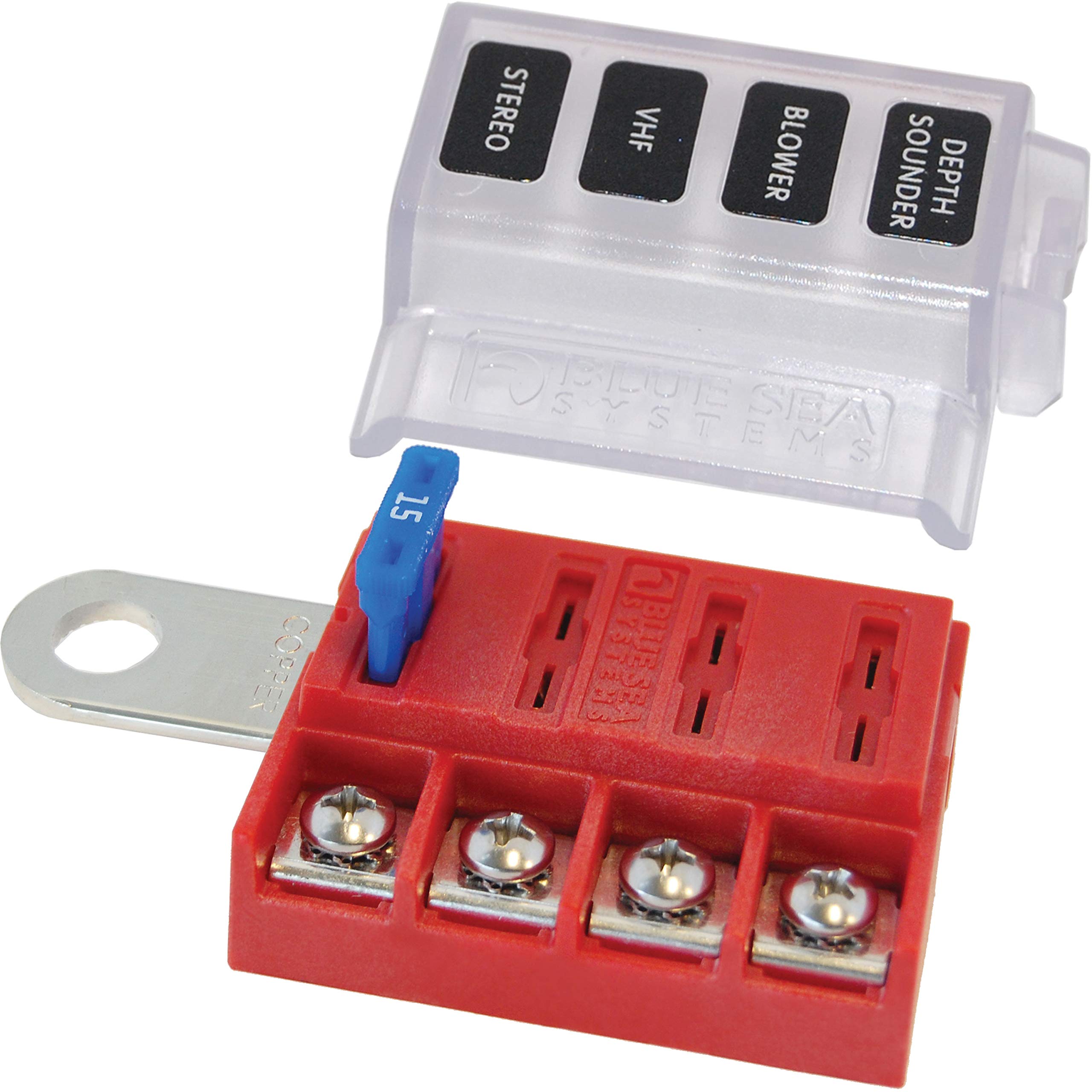 Foto 4 pulgar | Bloque De Fusibles Blue Sea Systems St Blade 5023, 4 Circuitos, 100 A - Venta Internacional.