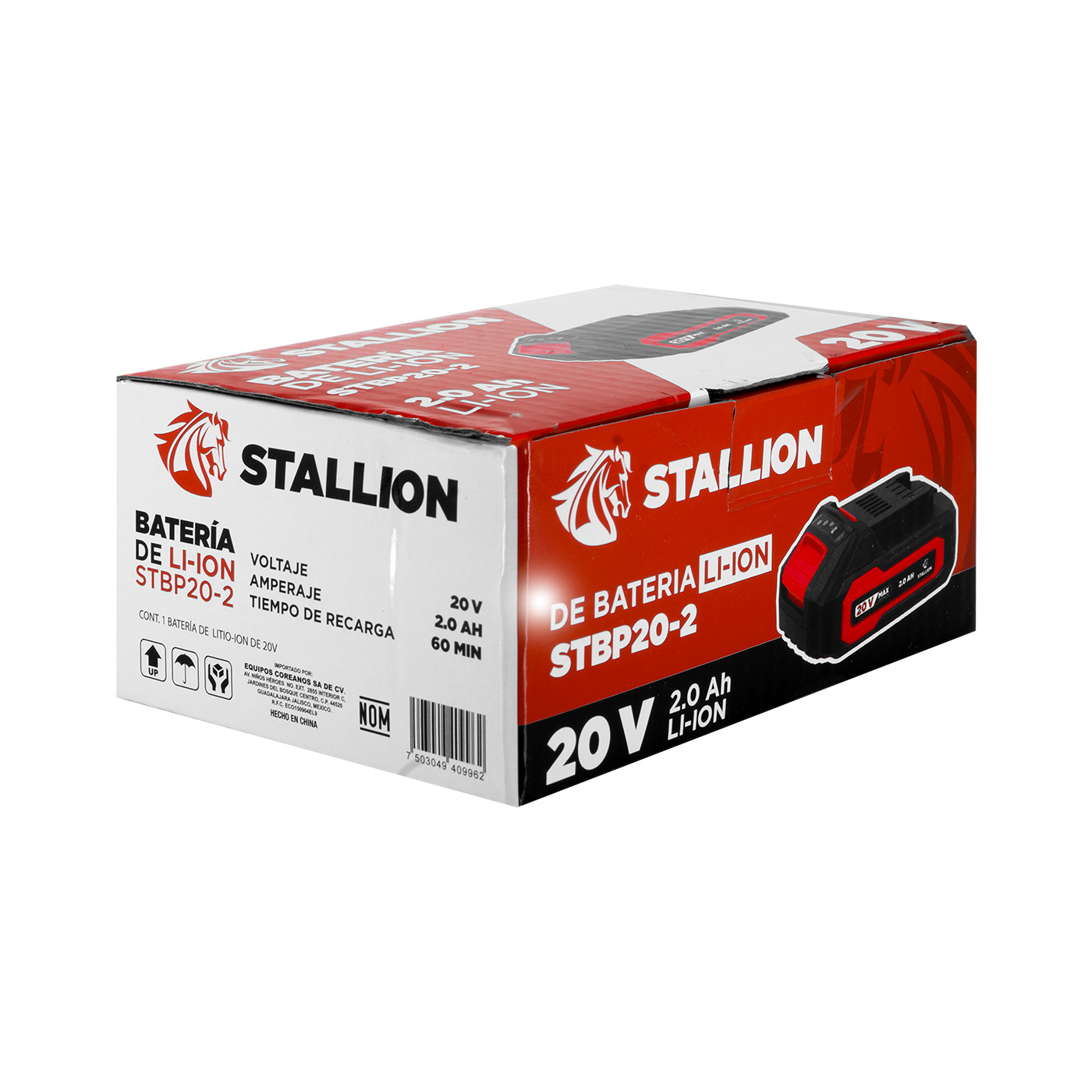 Foto 6 | Batería De Li-ion 20v (2 Ah) P/herramienta Inalámbrica Stallion - Stbp20-2