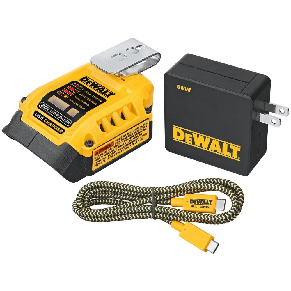 Cargador De Batería Y Kit De Carga De Pared Usb Dewalt Dcb094k - Venta Internacional.