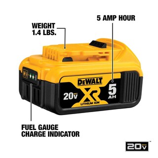 Foto 2 | Kit De Batería Y Cargador Dewalt 20v Max 5.0ah Con Bolsa - Venta Internacional.