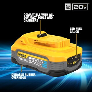 Foto 2 | Batería Dewalt 20v Max Powerstack 5ah De Iones De Litio Recargable - Venta Internacional.