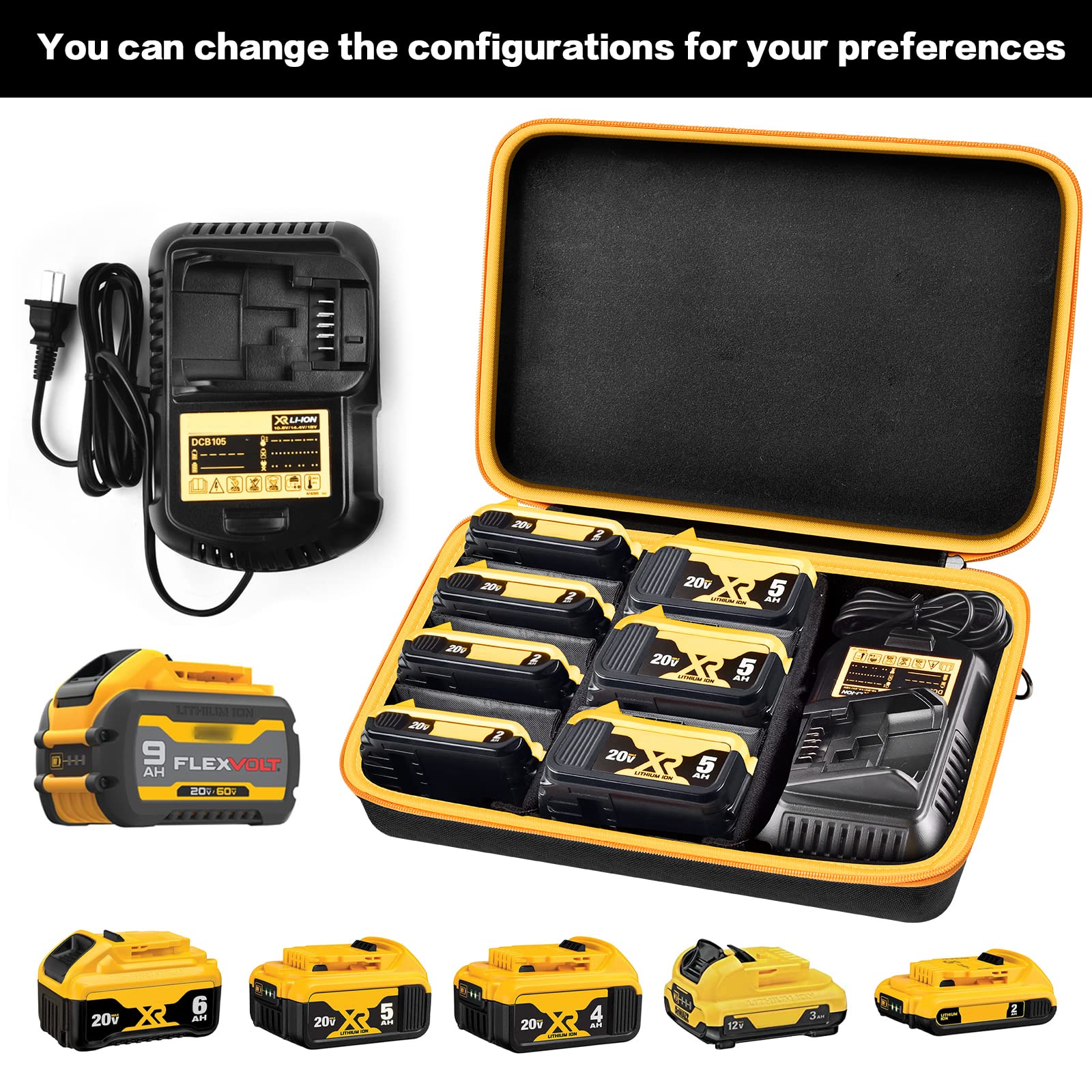 Foto 2 | Funda De Almacenamiento De Batería Comecase Para Dewalt 20v/60v Max Xr - Venta Internacional.