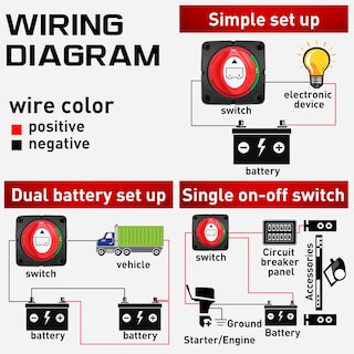 Foto 3 | Interruptor De Batería Nilight 600a 12v 24v 48v Para Remolque De Camión - Venta Internacional.