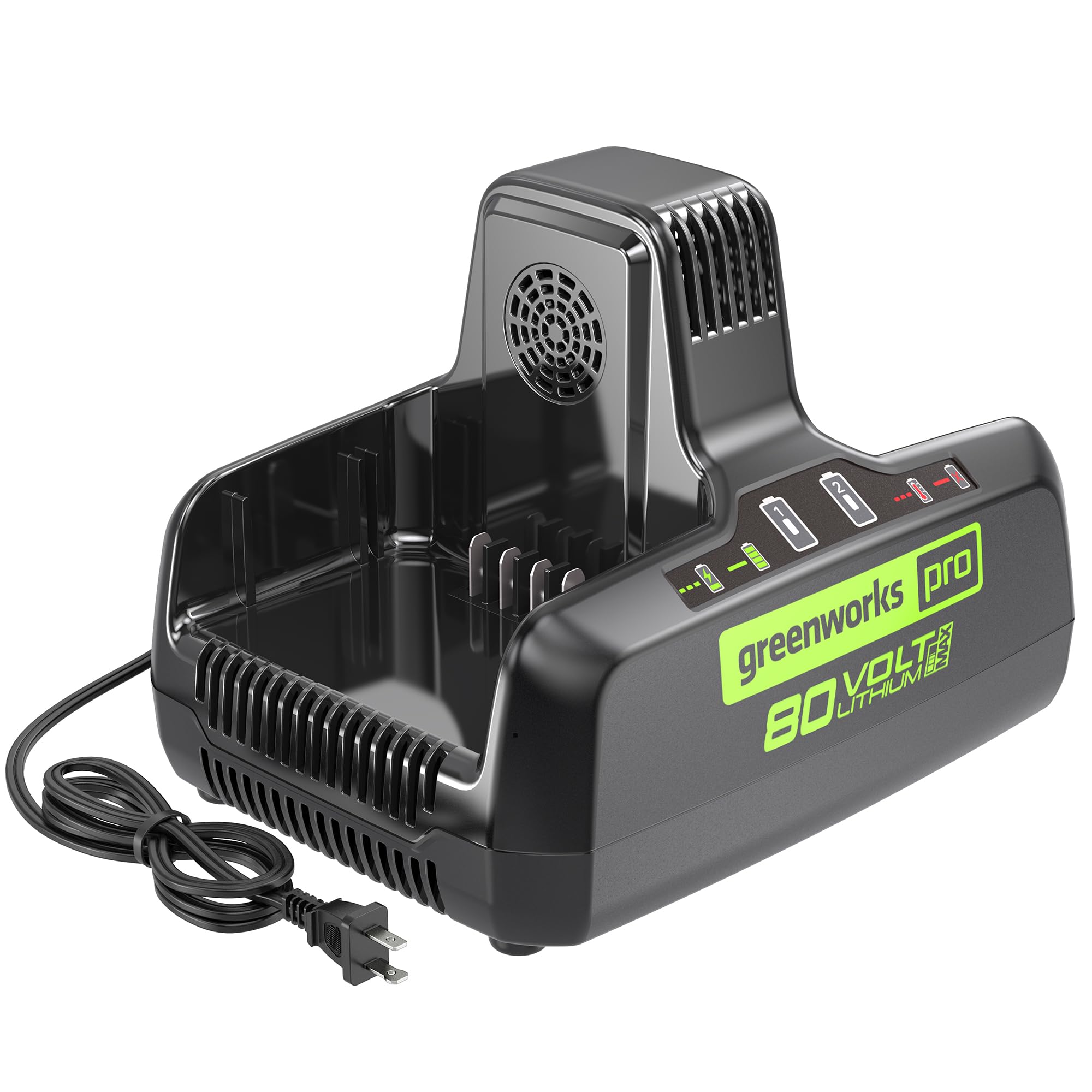 Foto 2 pulgar | Cargador Greenworks Pro, 80 V, 8 A, Batería Genuina Rápida De Doble Puerto - Venta Internacional.