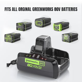 Foto 2 | Cargador Greenworks Pro, 80 V, 8 A, Batería Genuina Rápida De Doble Puerto - Venta Internacional.