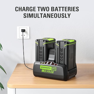 Foto 7 | Cargador Greenworks Pro, 80 V, 8 A, Batería Genuina Rápida De Doble Puerto - Venta Internacional.