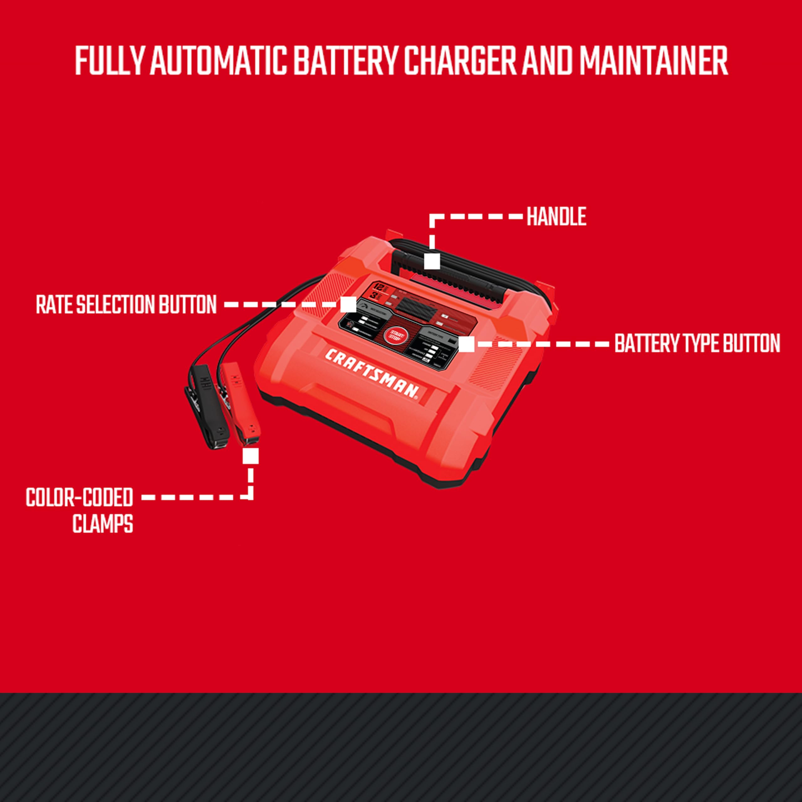 Foto 5 | Cargador De Batería Craftsman Cmxcesm258 12a 6/12v Para Coche - Venta Internacional.