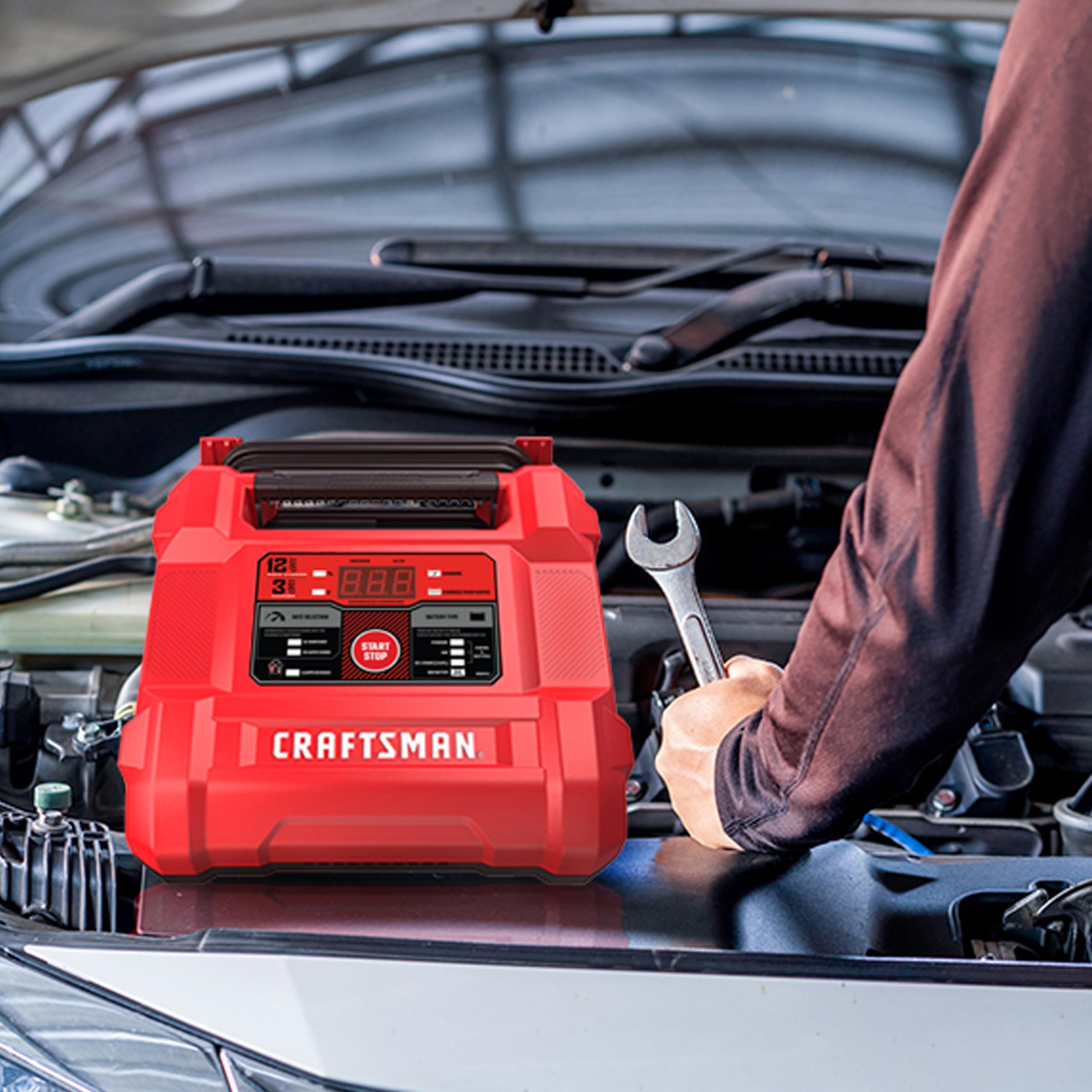 Foto 7 | Cargador De Batería Craftsman Cmxcesm258 12a 6/12v Para Coche - Venta Internacional.