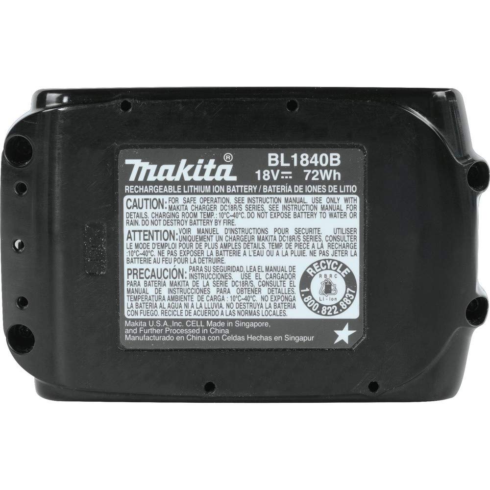 Foto 3 pulgar | Batería Makita Bl1840b-2 Lxt De Iones De Litio De 18 V, 4 Ah, Paquete Doble - Venta Internacional.