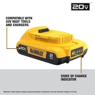 Foto 5 | Kit De Inicio Dewalt De Iones De Litio De 20 V Como Máximo Con Batería De 2,0 Ah - Venta Internacional.