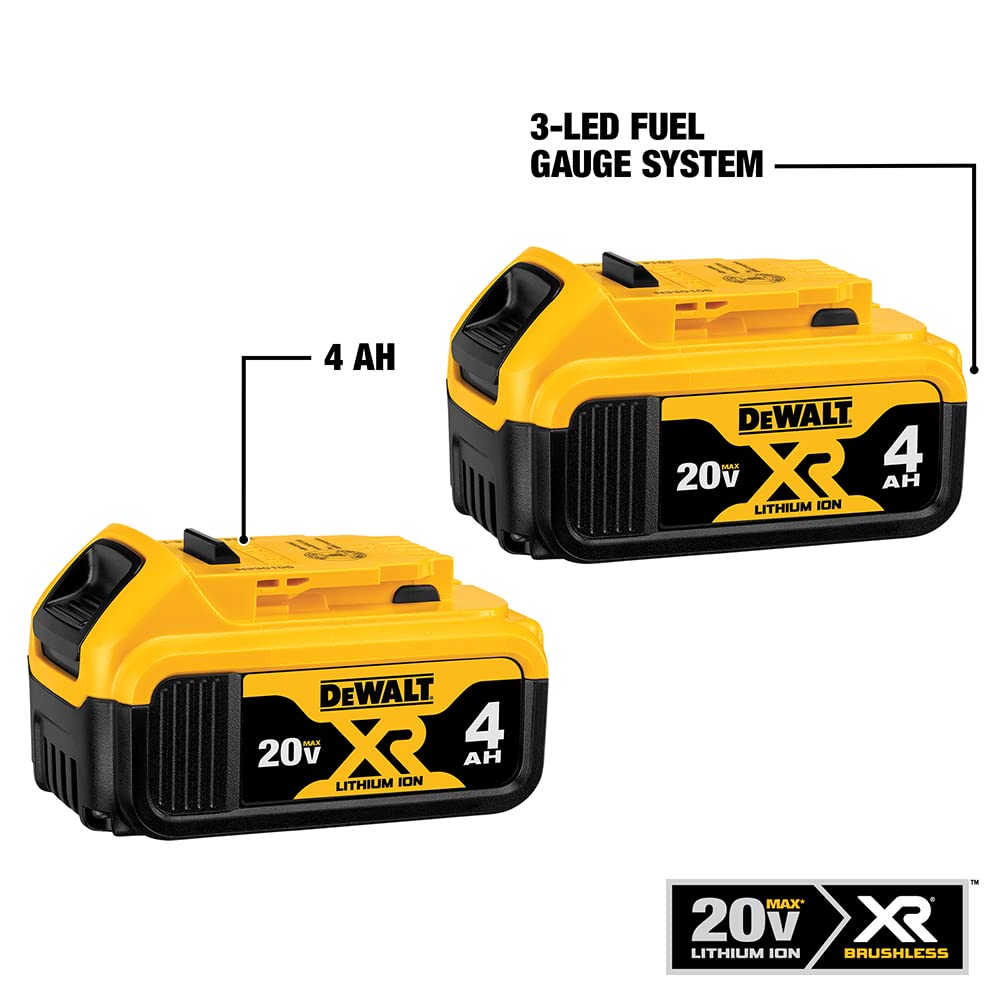 Foto 3 pulgar | Batería Dewalt Max* Xr De 20 V, 4 Ah, Paquete De 2 (dcb204-2) - Venta Internacional.