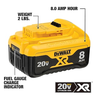 Foto 5 | Batería Dewalt 20v Max* Xr 8.0ah (dcb208) Con Indicador De Combustible - Venta Internacional.