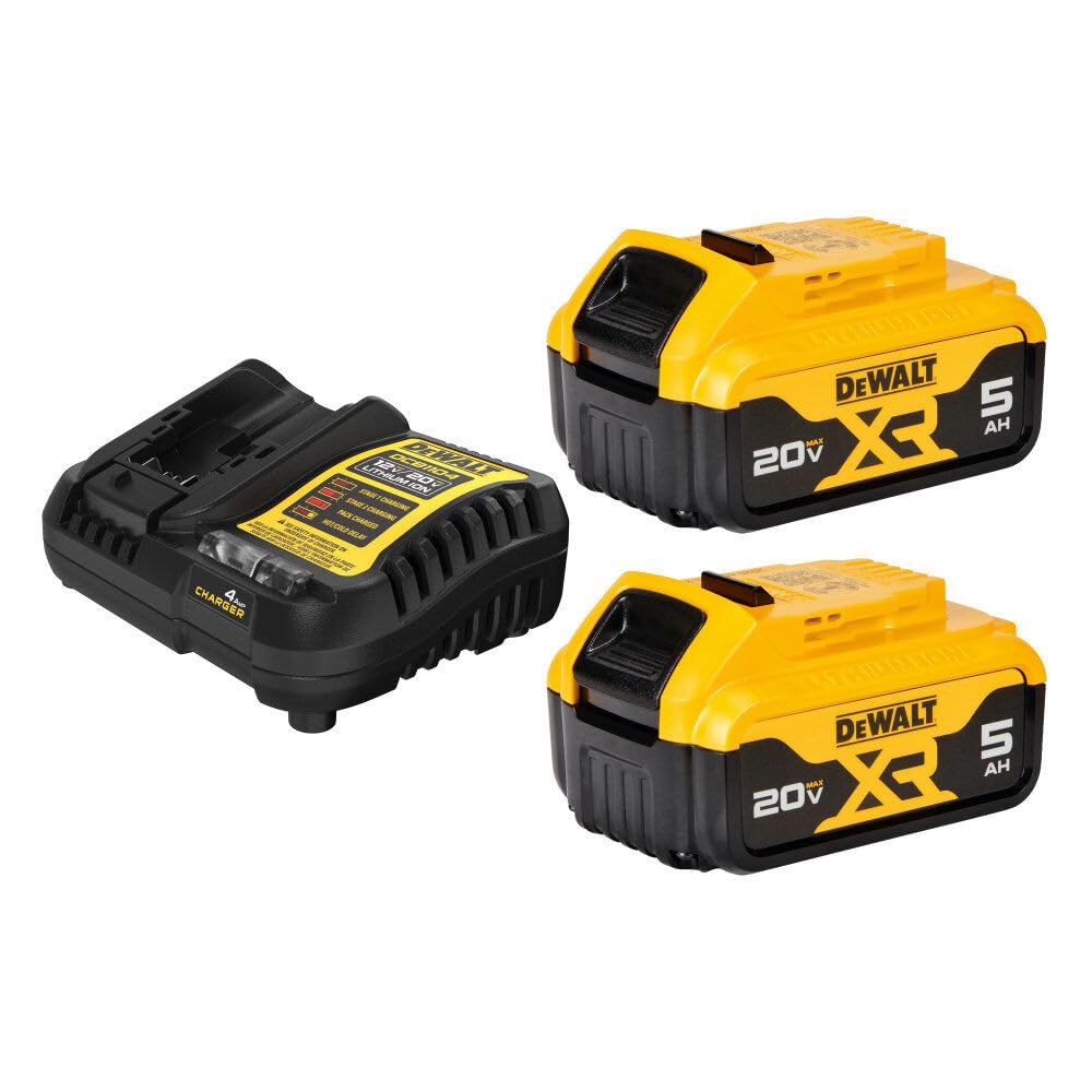 Foto 2 pulgar | Kit De Carga De Baterías Dewalt 20v Max Con 2 Baterías De 5ah - Venta Internacional.